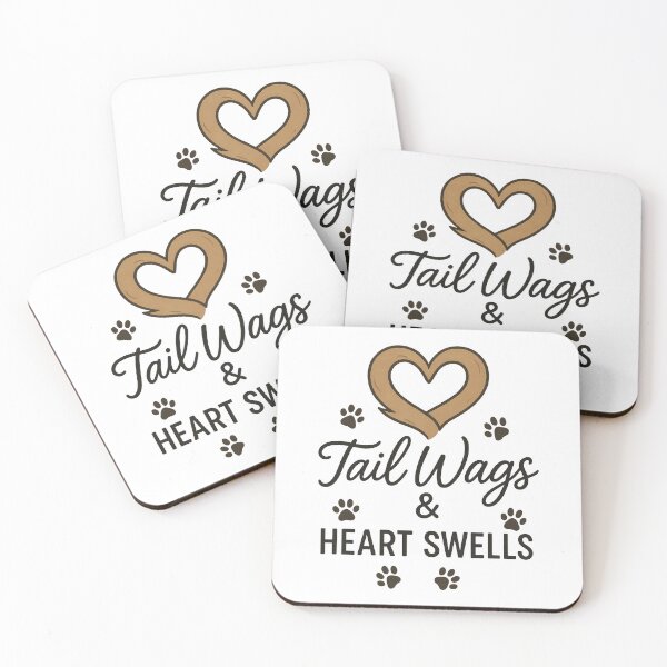 Item preview, Tail Wags and Heart Swells – Cute Dog Lover Paw Print Design designed and sold by inkoutninja.