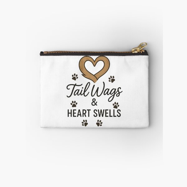 Item preview, Tail Wags and Heart Swells – Cute Dog Lover Paw Print Design designed and sold by inkoutninja.