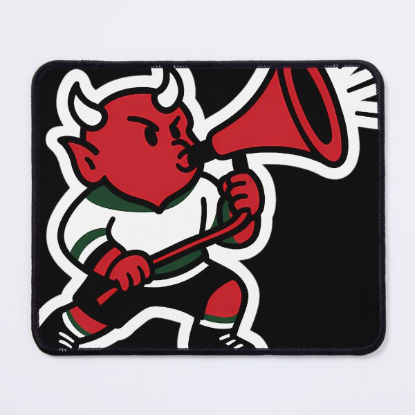 Item preview, New Jersey Devils Goal Horn Blast Sticker Devil In The Details Edition designed and sold by WIEMICHAEL.