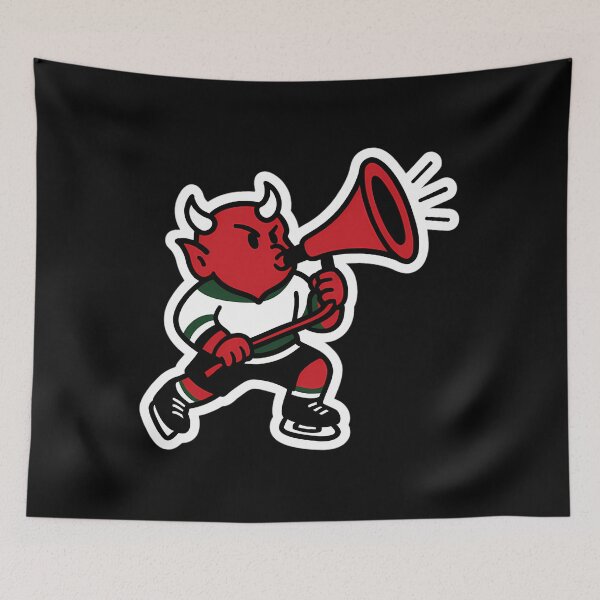 Item preview,  New Jersey Devils Goal Horn Blast Sticker  Devil In The Details Edition designed and sold by WIEMICHAEL.