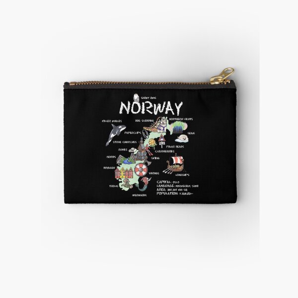 Item preview, Norway - Illustrated Map 	 designed and sold by fisidswhb58.