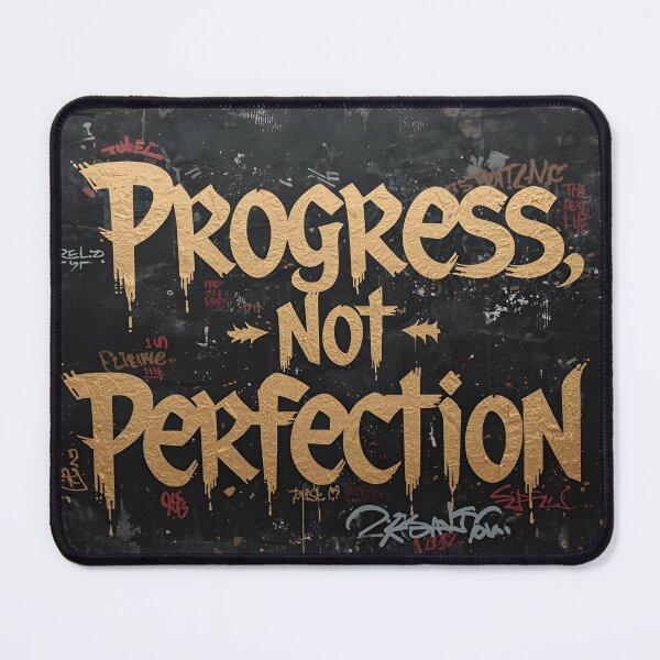 Item preview, Progress Not Perfection – Motivational Growth Mindset Quote Design designed and sold by Kourtesy of King.