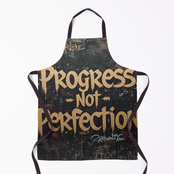Item preview, Progress Not Perfection – Motivational Growth Mindset Quote Design designed and sold by Kourtesy of King.