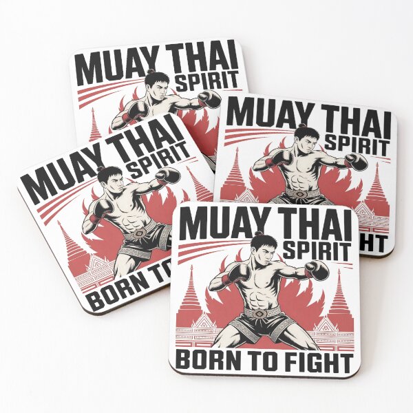 Item preview, Muay Thai Spirit – Born to Fight Traditional Martial Arts Design designed and sold by CHILLIN-Shop.