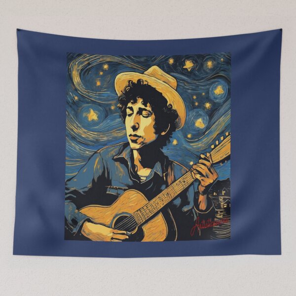 Item preview, "Young Bob Dylan: Poetic Wanderer" designed and sold by Artisticanvas.
