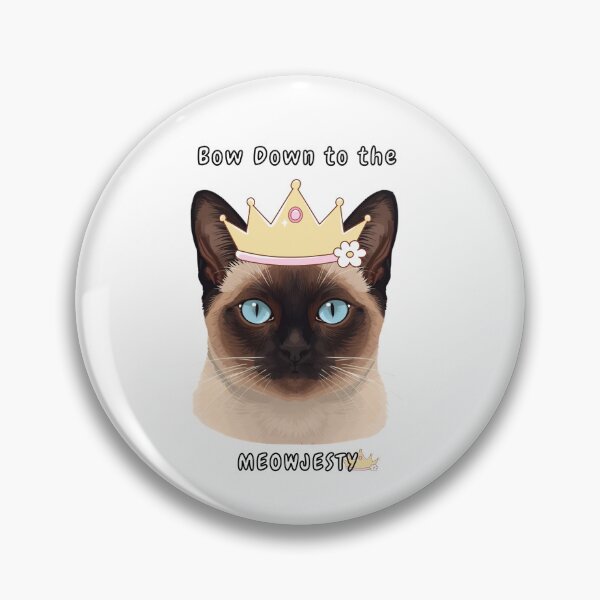 Item preview, Cute Siamese Cat Design – Bow Down to the Meowjesty for Cat Moms & Dads - funny Siamese Cat quote designed and sold by janicerafael.