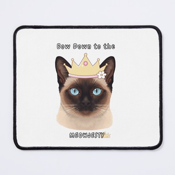 Item preview, Cute Siamese Cat Design – Bow Down to the Meowjesty for Cat Moms & Dads - funny Siamese Cat quote designed and sold by janicerafael.