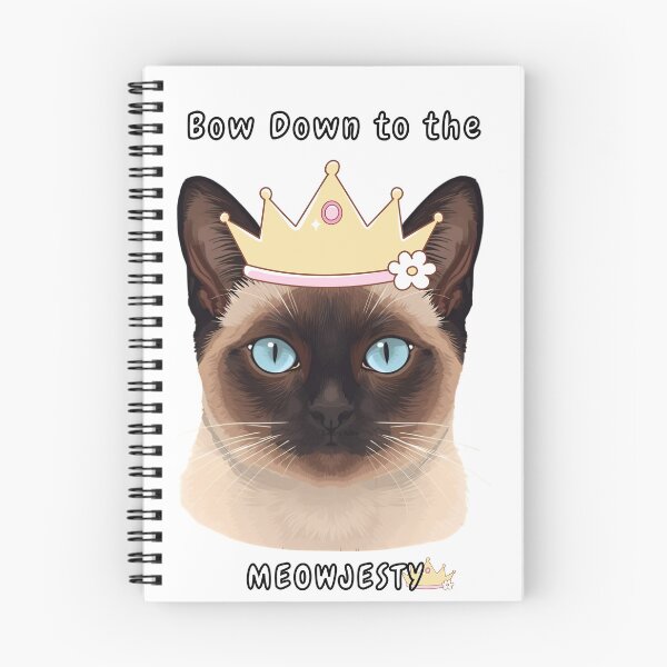 Item preview, Cute Siamese Cat Design – Bow Down to the Meowjesty for Cat Moms & Dads - funny Siamese Cat quote designed and sold by janicerafael.