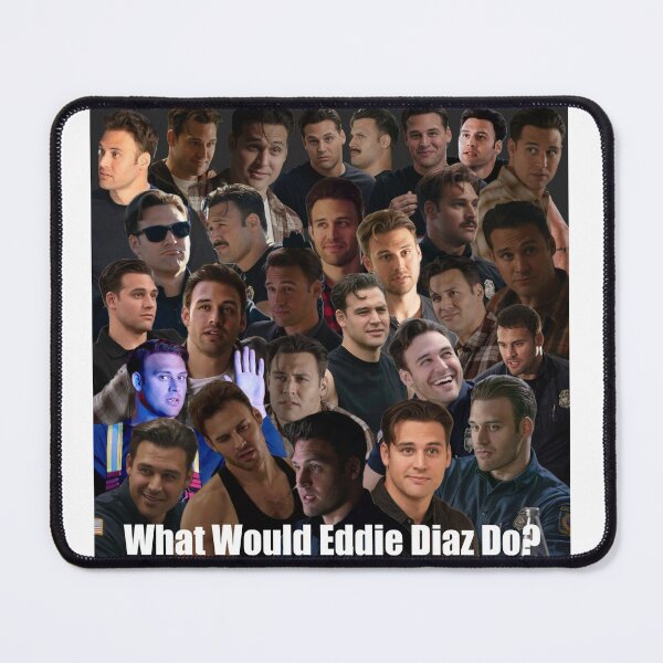 Item preview, What Would Eddie Diaz Do Collage designed and sold by carrie-does-art.