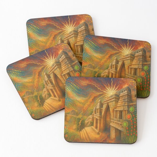 Item preview, Temple of the Radiant Sun designed and sold by DeborahDillehayArt.