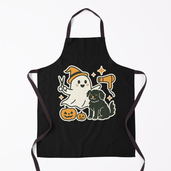 Item preview, Halloween Dog Groomer Ghost Sticker designed and sold by latestmerchshop.