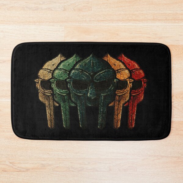 Item preview, MF Doom Mask Rasta Grunge Dripping Skull Illustration designed and sold by diablo1368.