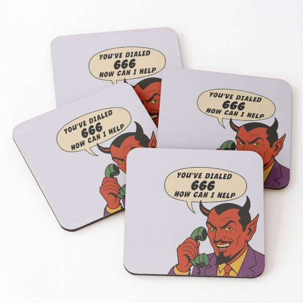 Item preview, Devil Speaking – Retro Pop Art Satan Phone Joke Design designed and sold by hangmeart.