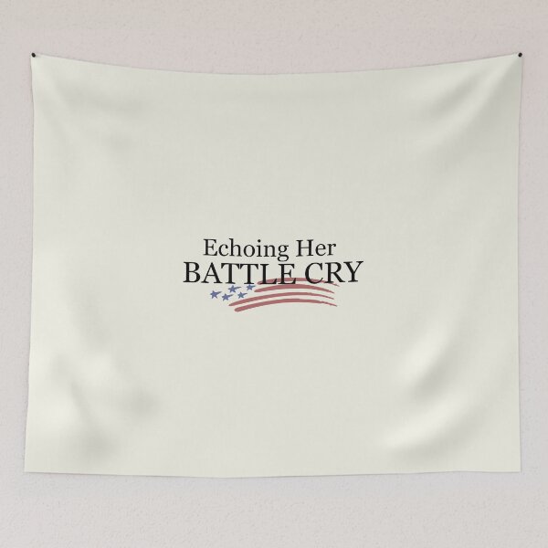 Item preview, Echoing Her Battle Cry Retro America Flag designed and sold by modoodles357.