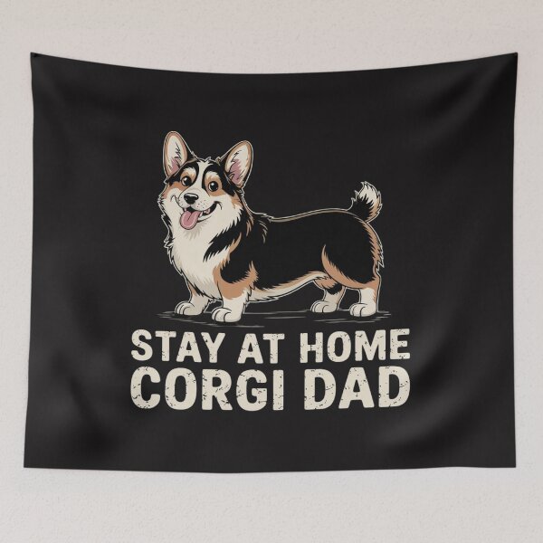 Item preview, Stay At Home Dog Dad - Funny Corgi designed and sold by Ikwalima.