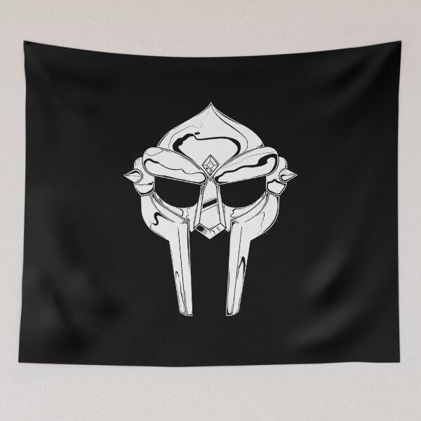 Item preview, MF Doom Mask Minimalist Monochrome Villain designed and sold by diablo1368.