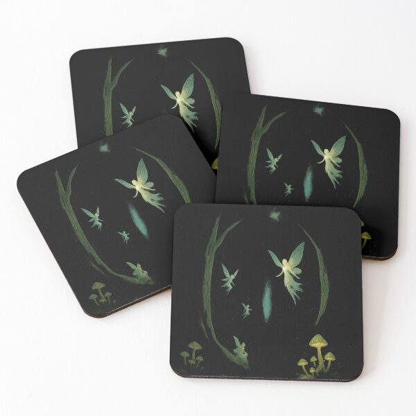 Item preview, Enchanted Fairy Forest – Mystical Fantasy Art with Glowing Fairies and Magical Woods designed and sold by FluffyCreative.