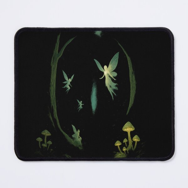Item preview, Enchanted Fairy Forest – Mystical Fantasy Art with Glowing Fairies and Magical Woods designed and sold by FluffyCreative.