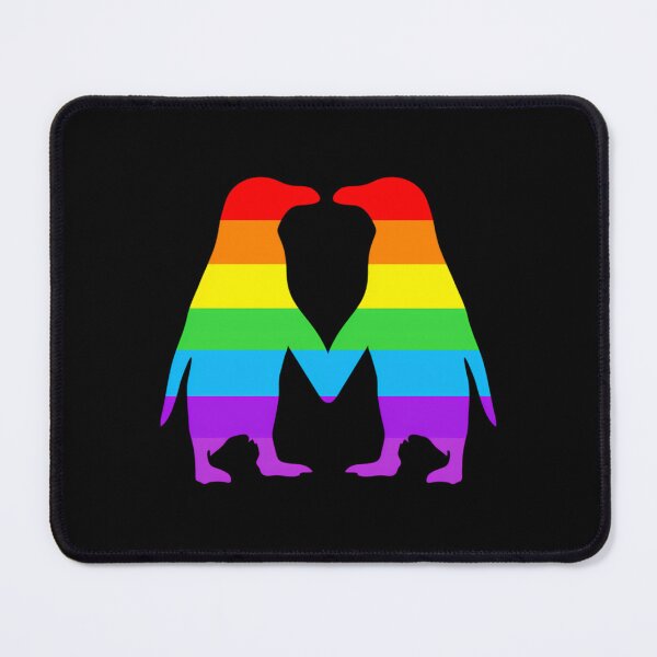 Item preview, Rainbow penguins in love.  	 designed and sold by pxumdwnw22.
