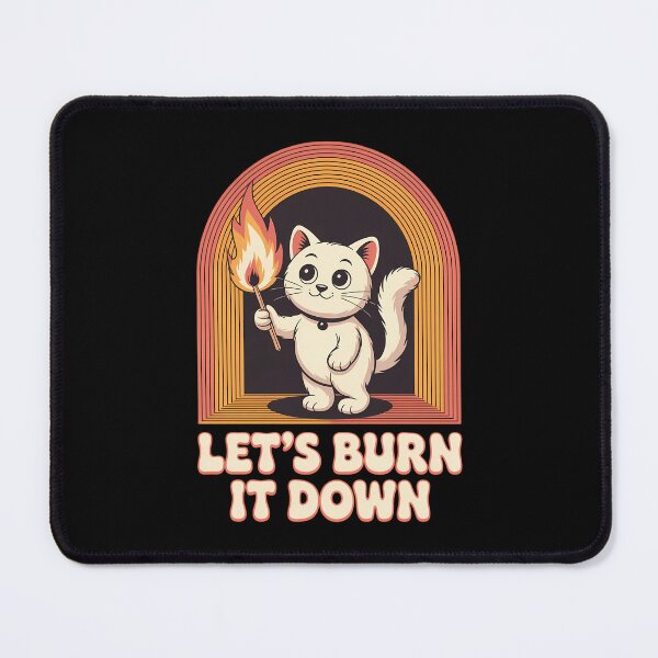 Item preview, Cat Let's Burn It Down designed and sold by Moon-Ape.