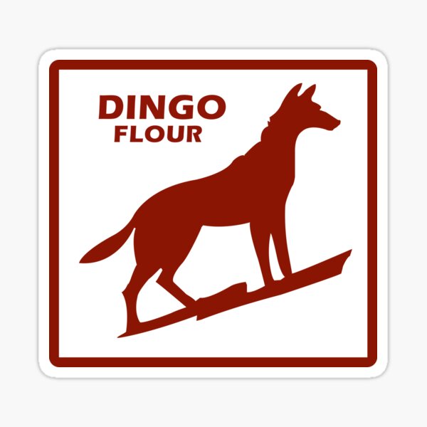 Dingo Flour Sticker