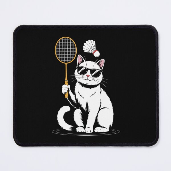 Item preview, Cat Playing Badminton Shuttlecock Player Lover Coach Graphic designed and sold by Moon-Ape.