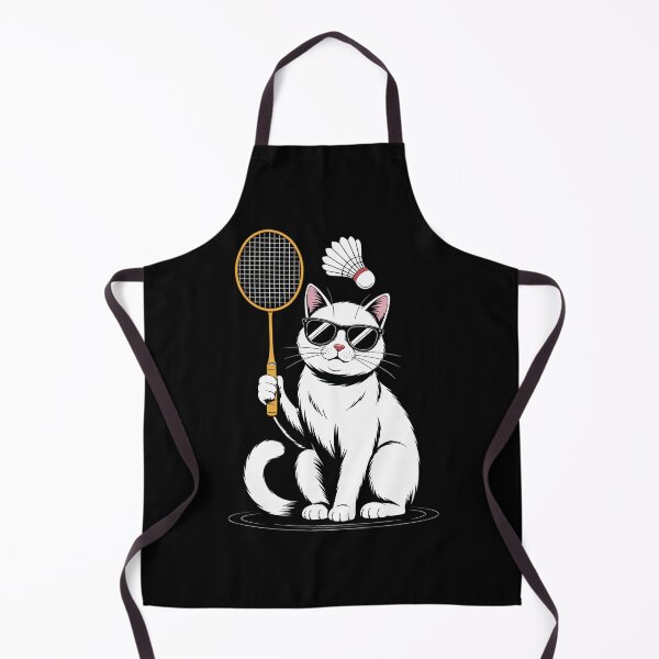 Item preview, Cat Playing Badminton Shuttlecock Player Lover Coach Graphic designed and sold by Moon-Ape.