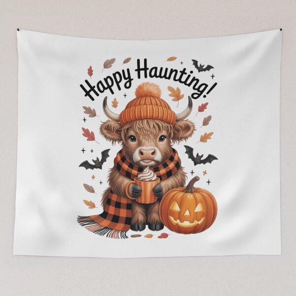 Item preview, Halloween Highland Cow Scottish Cow Coffee Pumpkin Fall designed and sold by Bandikonsalez.
