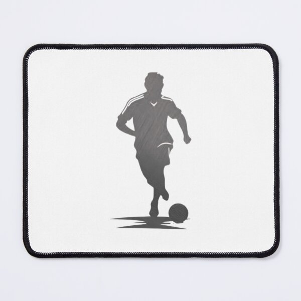Item preview, Soccer player wearing black and white strips jersey in a playground dribbling with football designed and sold by Aariq.