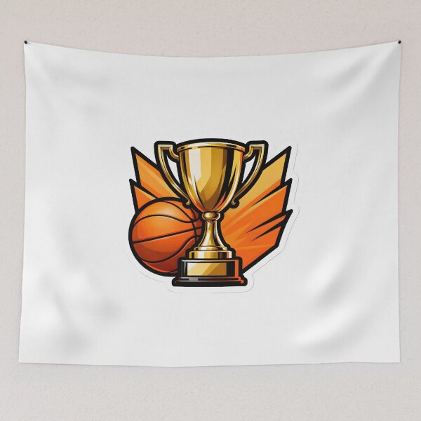 Item preview, Basketball Champion Sticker with Trophy designed and sold by AbhishekPanwar.