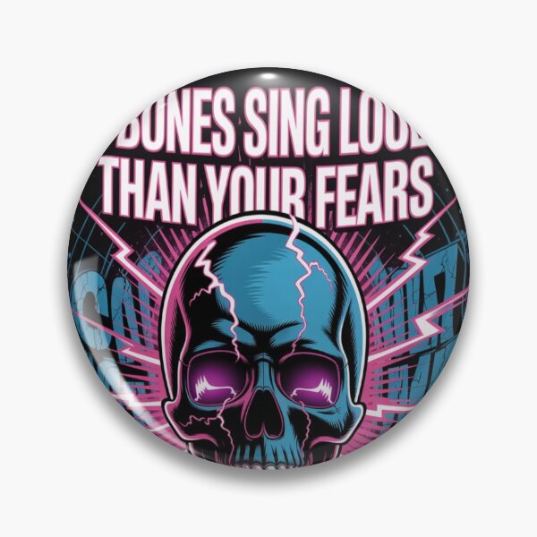 Item preview, MY BONES SING LOUDER – SkullVibes Dark Energy Skull Art designed and sold by PrintXpress20.