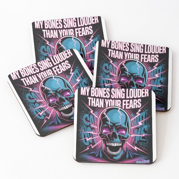 Item preview, MY BONES SING LOUDER – SkullVibes Dark Energy Skull Art designed and sold by PrintXpress20.