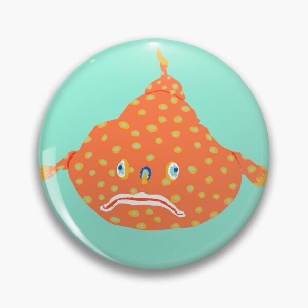 Item preview, Colorful Deep Sea Illustration | Green Hairy Anglerfish designed and sold by Kyotsube.