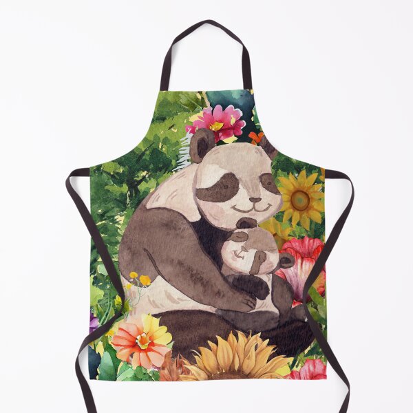 Item preview, Panda Mother and Cub Watercolor Illustration designed and sold by berwies-artwork.