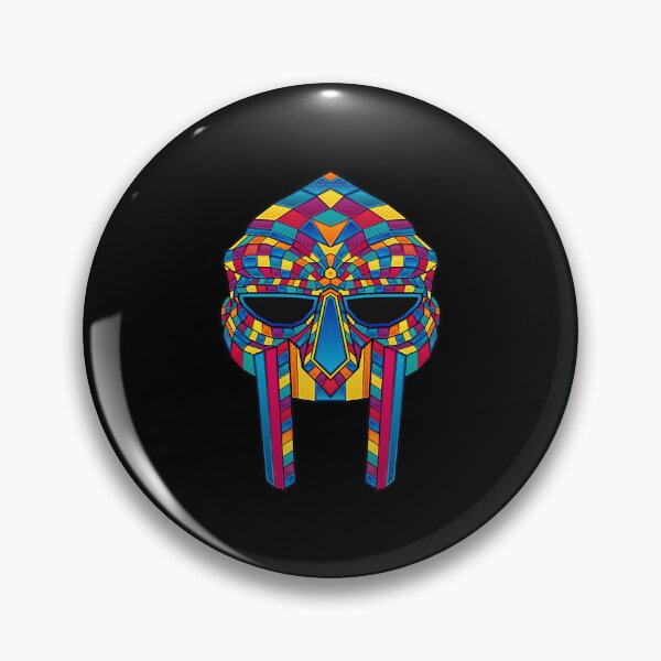 Item preview, MF Doom Mask Geometric Mosaic Psychedelic Color Pattern designed and sold by diablo1368.