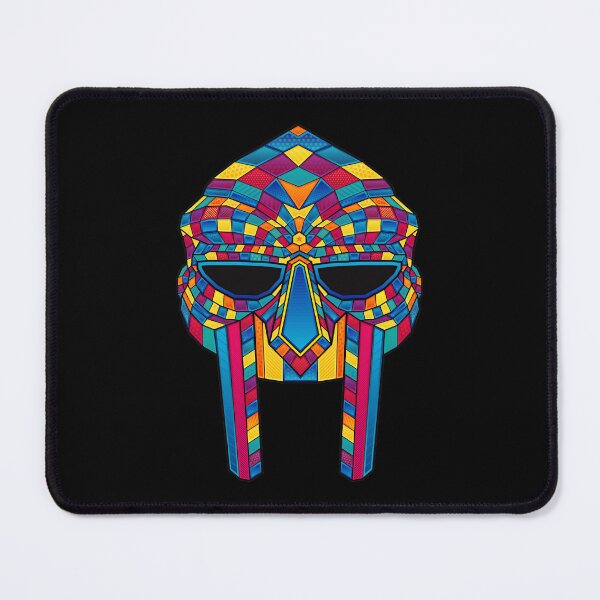 Item preview, MF Doom Mask Geometric Mosaic Psychedelic Color Pattern designed and sold by diablo1368.