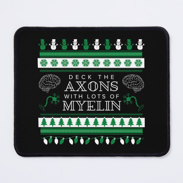 Item preview, Deck The Axons With Lots Of Myelin | Psychology Ugly Christmas Sweater | Neuroscience Ugly Christmas Sweater | Neurotransmitter | Neuron | Mental Health | Dopamine | Serotonin designed and sold by jadedscientist.