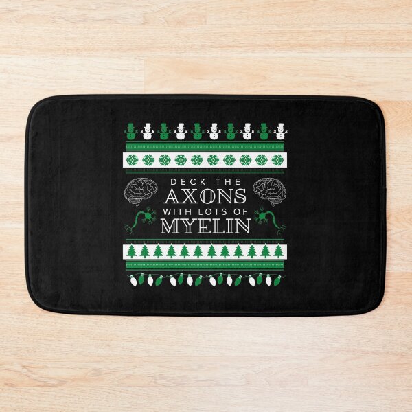 Item preview, Deck The Axons With Lots Of Myelin | Psychology Ugly Christmas Sweater | Neuroscience Ugly Christmas Sweater | Neurotransmitter | Neuron | Mental Health | Dopamine | Serotonin designed and sold by jadedscientist.