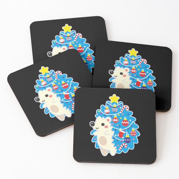 Item preview, Hedgehog Christmas Tree for New Year's designed and sold by Aceofspace3000.