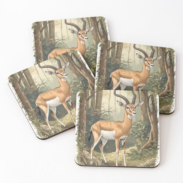 Item preview, Elegant Gazelle in Forest designed and sold by MH Digital Studio .