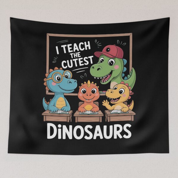 Item preview, I Teach The Cutest Dinosaurs Back To School designed and sold by TrinaEspinoza.