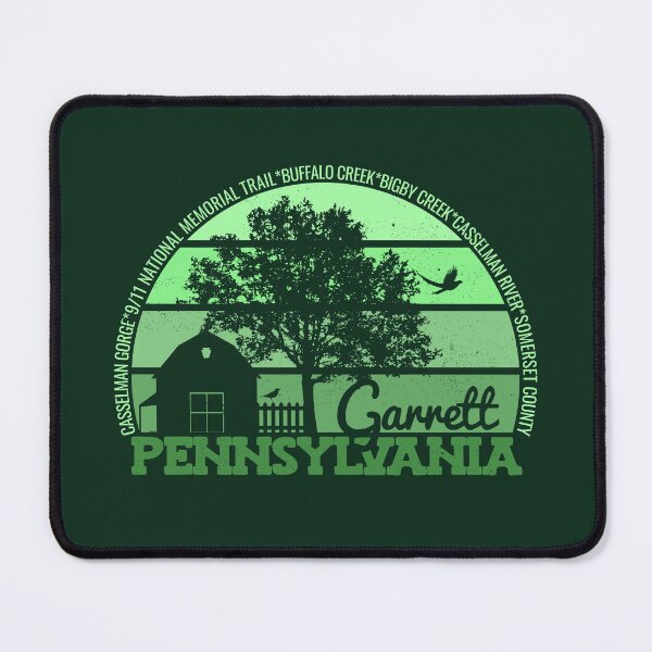 Item preview, Garrett Pennsylvania Sunset Retro Vintage Local Pride Logo designed and sold by CRHPOD20.