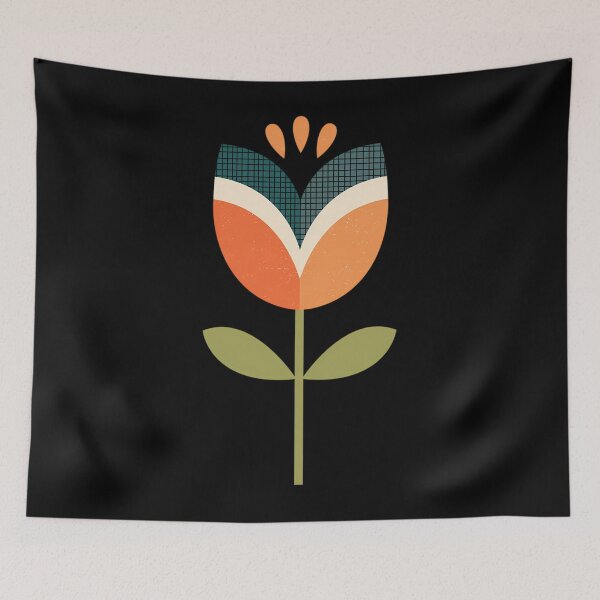 Item preview, Retro Tulip - Orange and Olive Green  	 designed and sold by pfjcslecaa22.