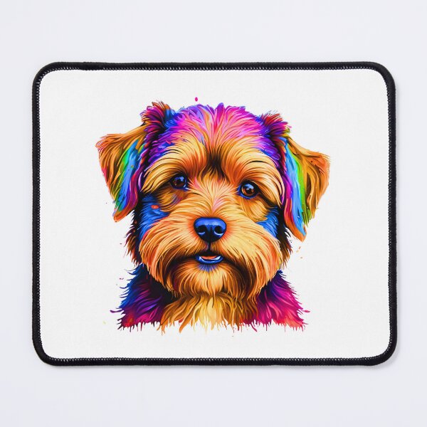 Item preview, Rainbow Yorkipoo Art – Colorful Dog Lover Design designed and sold by Fredster1966.