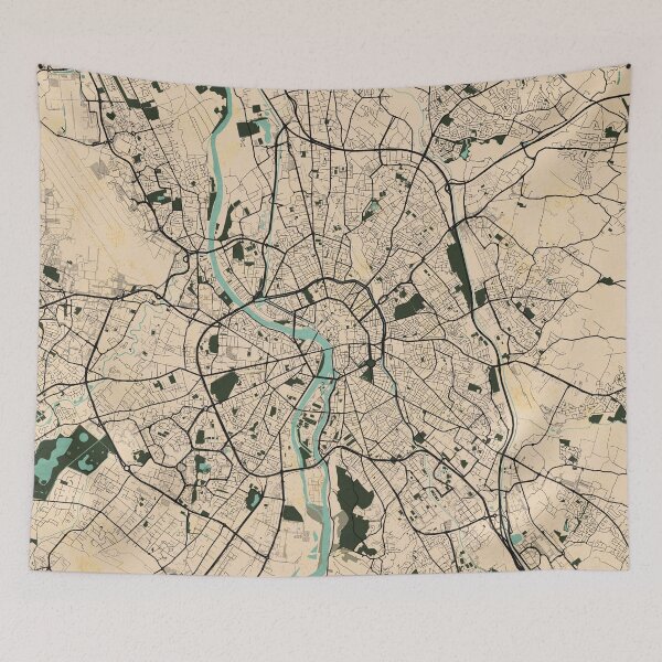 Item preview, Toulouse City Map of Occitania, France  - Vintage designed and sold by deMAP.
