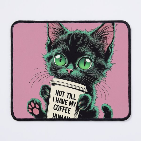 Item preview, coffee kitten designed and sold by INK & VISION STUDIO.