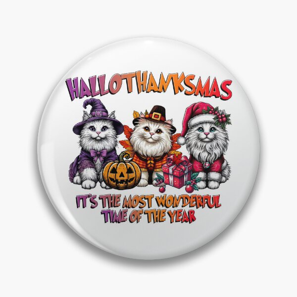 Item preview, Turkish Angora Cat Halloween Thanksgiving Christmas  designed and sold by doodIllustrate.