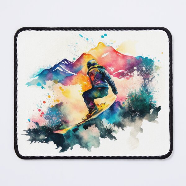 Item preview, Snowboarding Down a Mountain designed and sold by CraftedHome.