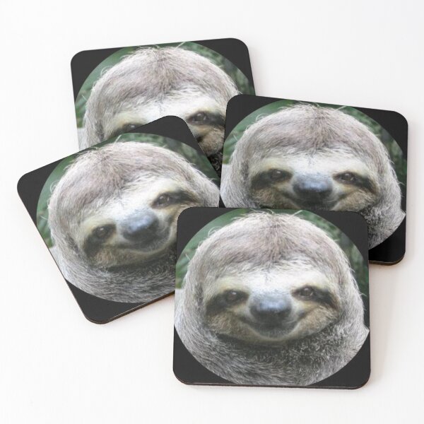 Item preview, smiling sloth photo art design designed and sold by SmashingDeals.