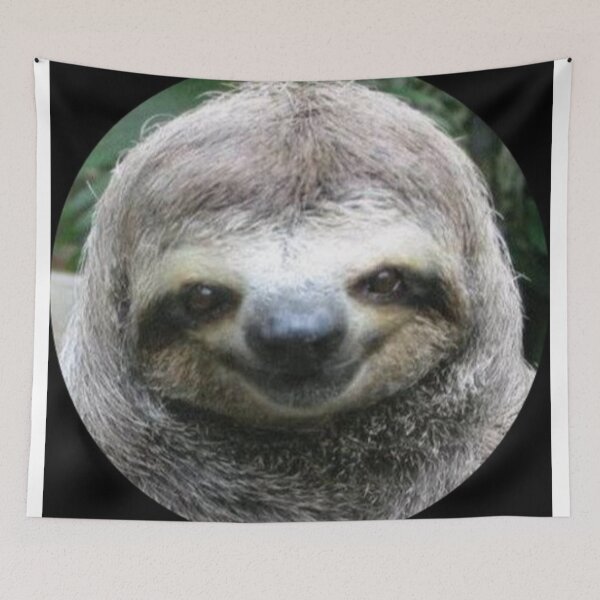Item preview, smiling sloth photo art design designed and sold by SmashingDeals.